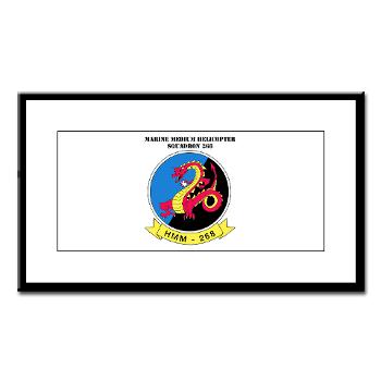 MMHS268 - M01 - 02 - Marine Medium Helicopter Squadron 268 with Text - Small Framed Print
